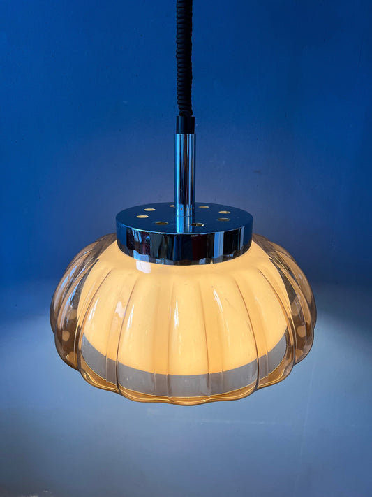 Mid Century Dijkstra Flower Space Age Pendant Lamp