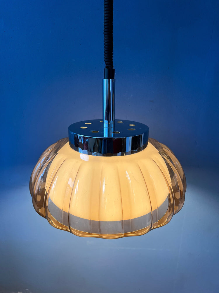 Mid Century Dijkstra Flower Space Age Pendant Lamp