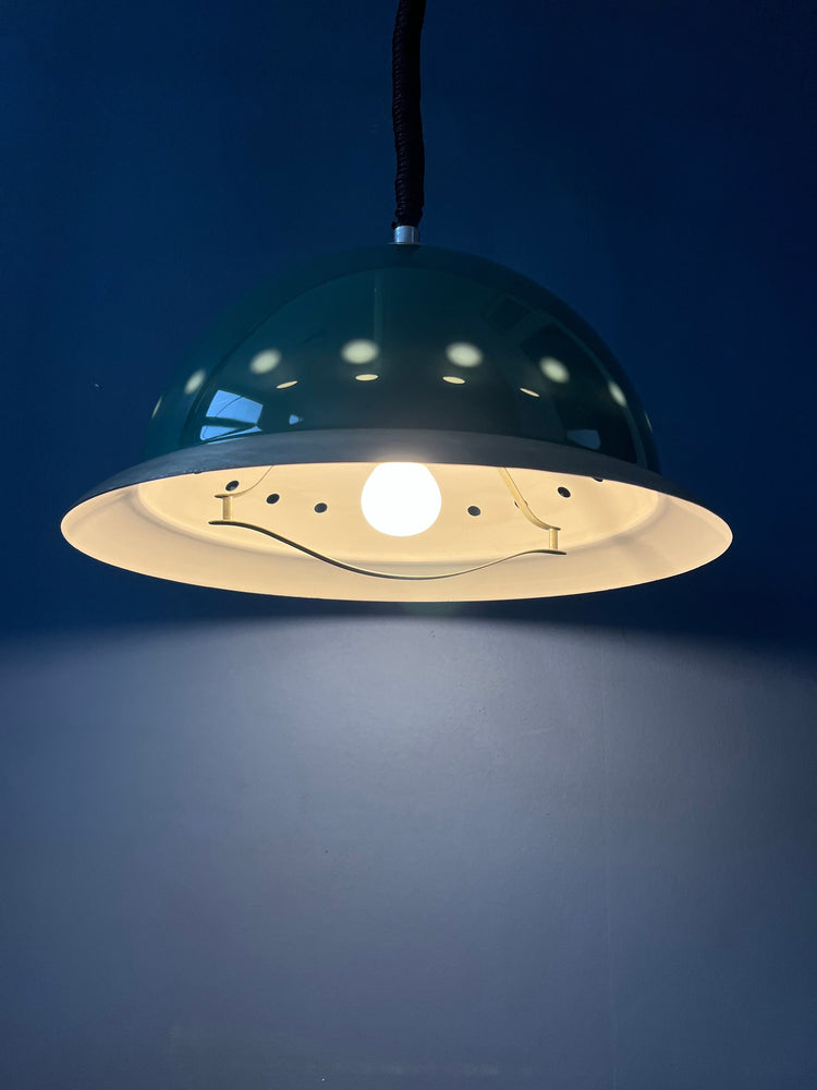 Big Green Dijkstra Space Age Dome Hanging Lamp