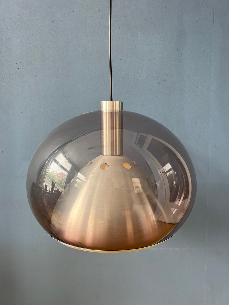 Mid Century Plexiglass Space Age Mushroom Hanging Lamp