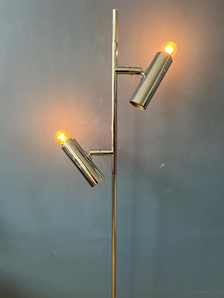 Chrome Vintage Sputnik Floor Lamp by Sölken Leuchten