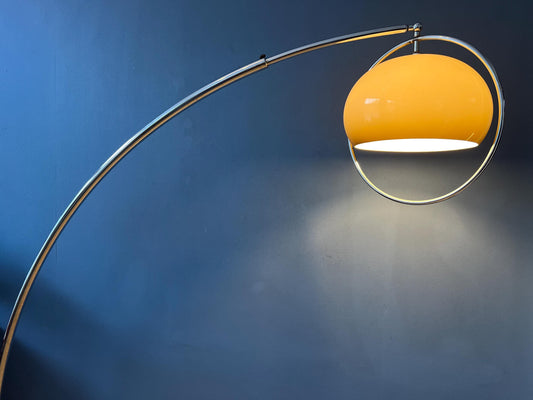 Mid Century Space Age Arc Guzzini Floor Lamp