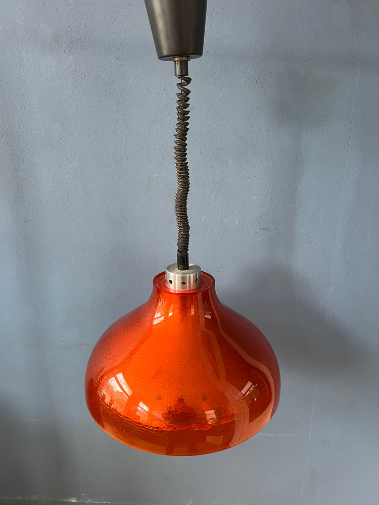 Mid Century UFO Plexiglass Space Age Hanging Lamp