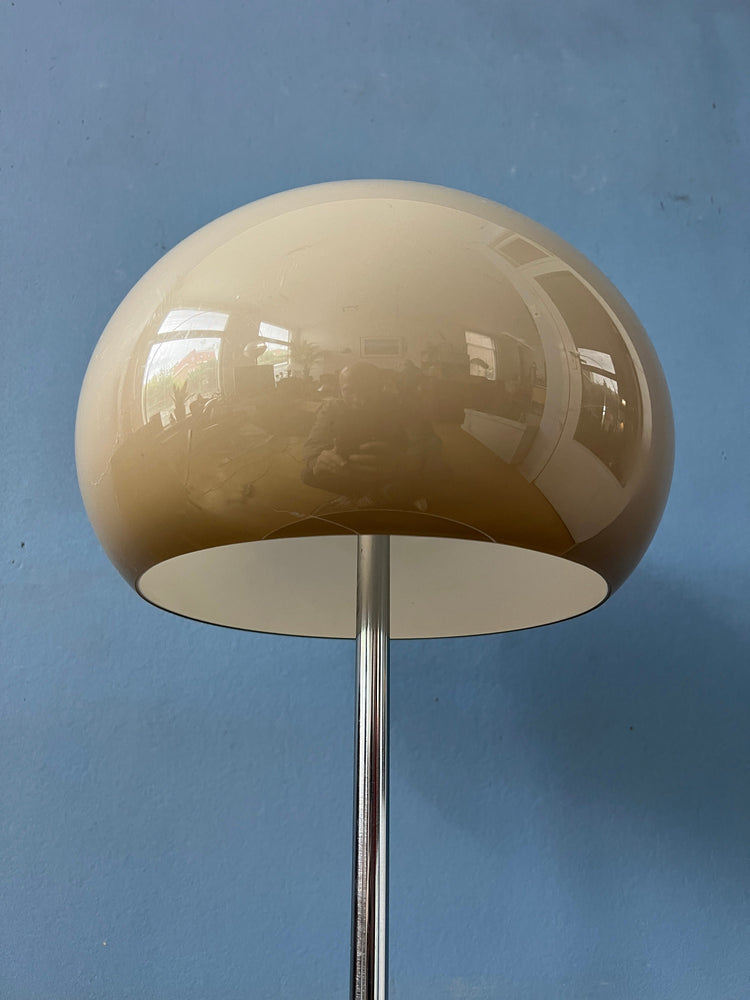 Retro Mid Century Beige Mushroom Table Lamp