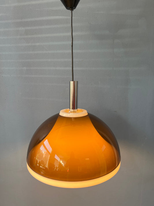 Dijkstra Brown Smoked Acrylic Glass Space Age Pendant Lamp