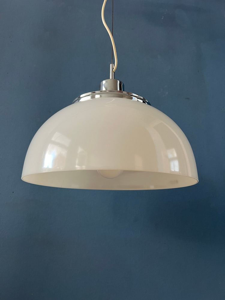 White Guzzini Faro Plexiglass Hanging Lamp