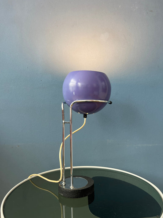 Purple Herda Space Age Eyeball Desk Lamp