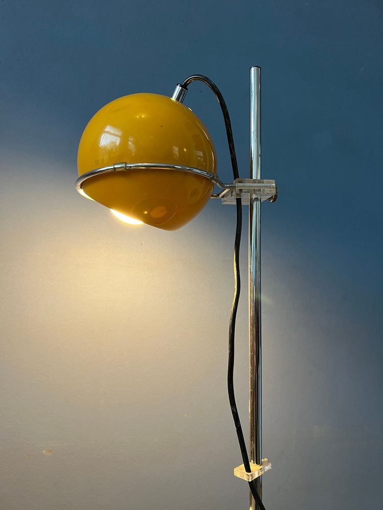 Vintage Yellow GEPO Eyeball Table Lamp