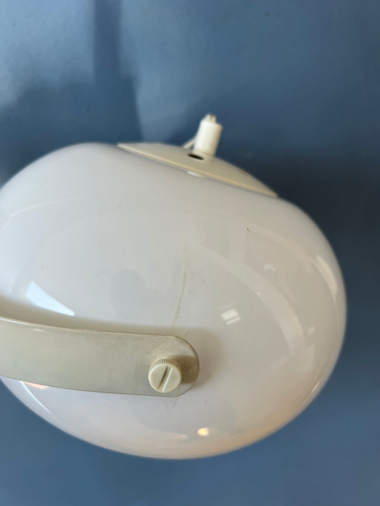 Mid Century Dijkstra Arc Wall Lamp - White Swing Arm Wall Light