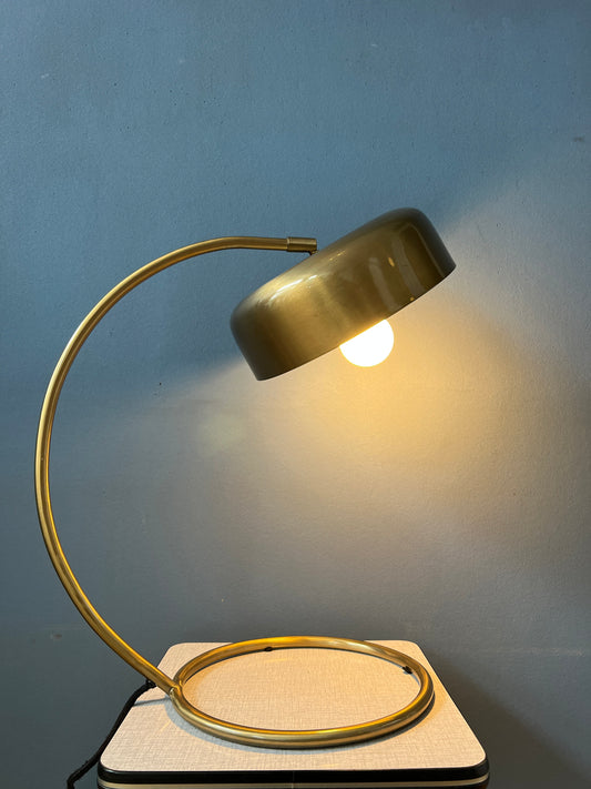 Mid Century Brass Desk Lamp