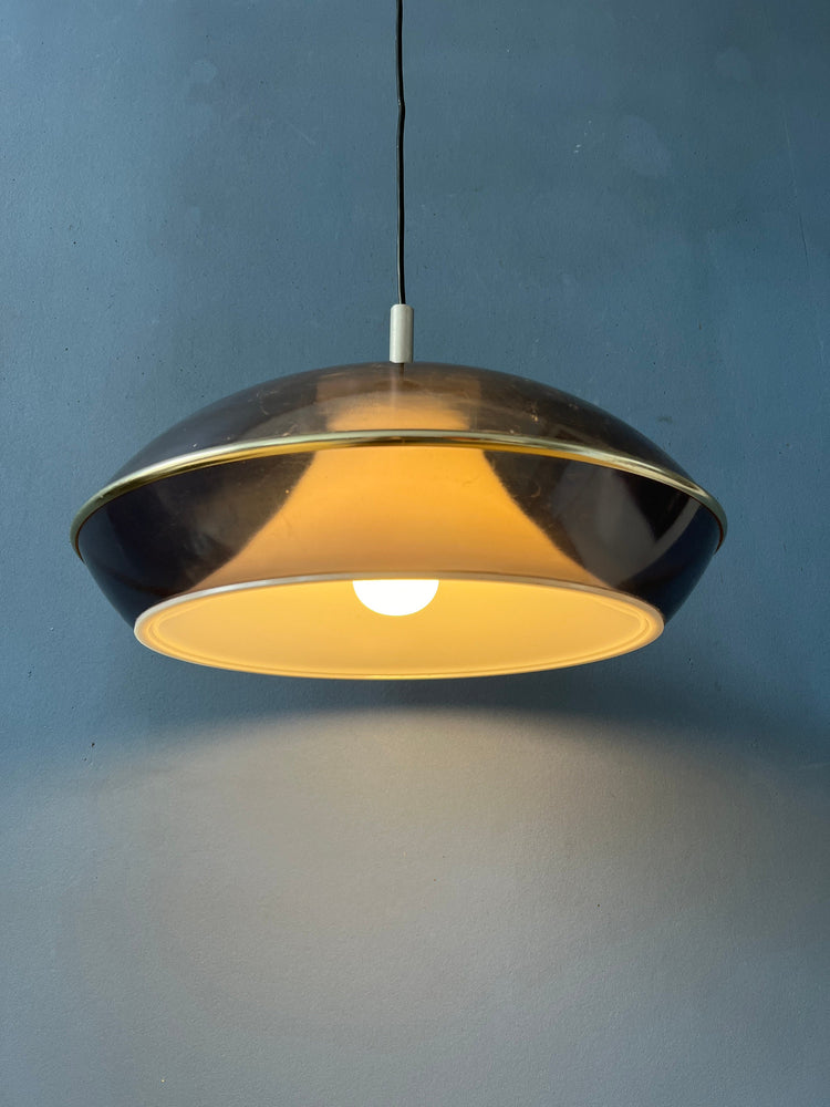 Vintage Space Age UFO Acrylic Glass Pendant Light