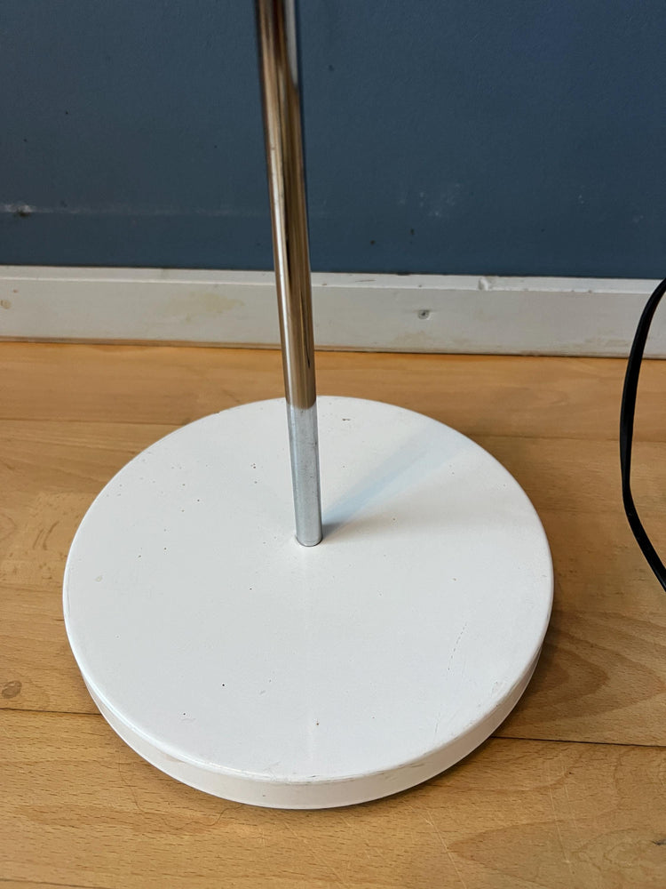 Vintage White Mid Century Adjustable Floor Lamp