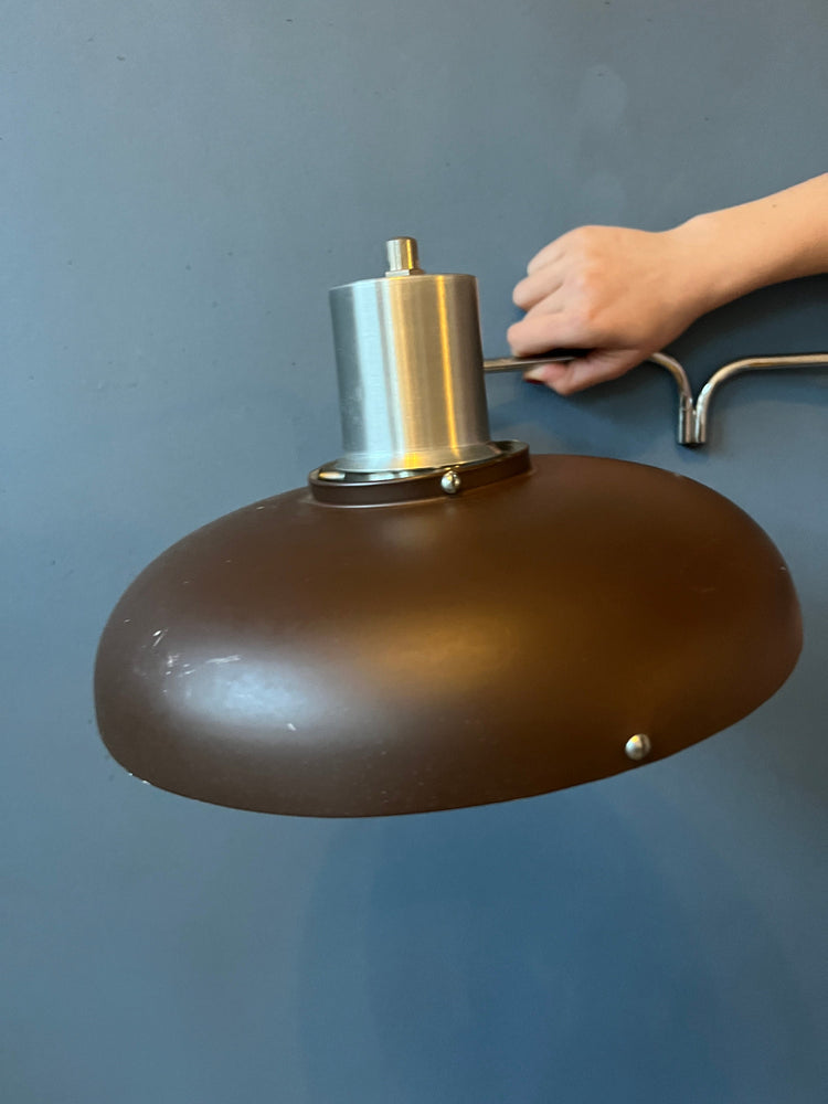 Mid Century Lakro Swing-Arm Space Age Wall Lamp