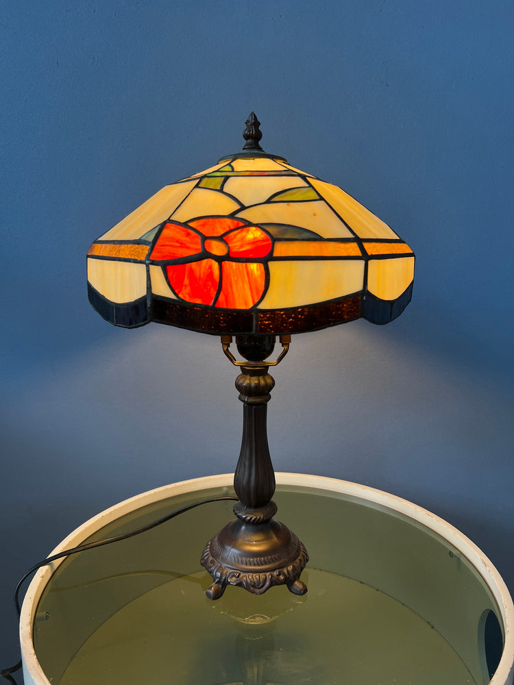 Stained Glass Tiffany Style Art Deco Table Lamp