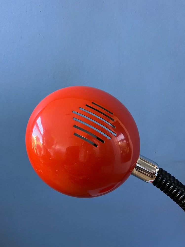 Red Flexible / Adjustable Mid Century Space Age UFO Table Lamp