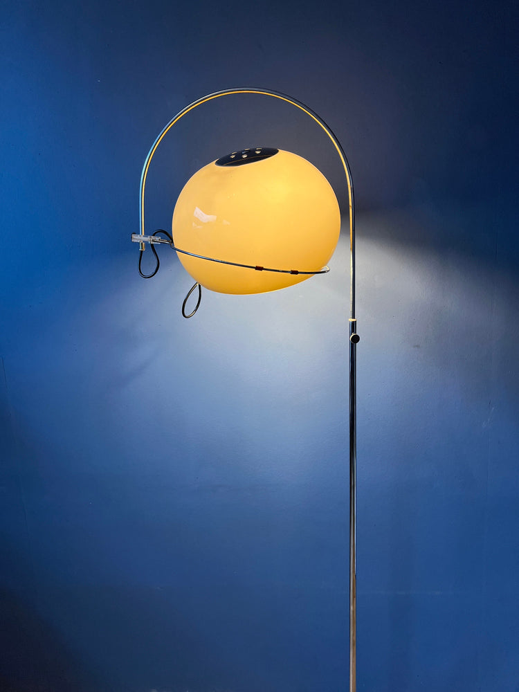 Mid Century GEPO Mushroom Arc Floor Lamp