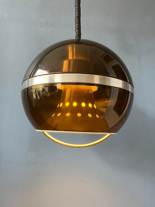 Vintage Dijkstra 'Globe' Space Age Pendant Light / Mid Century Lamp / 70s / Guzzini Style