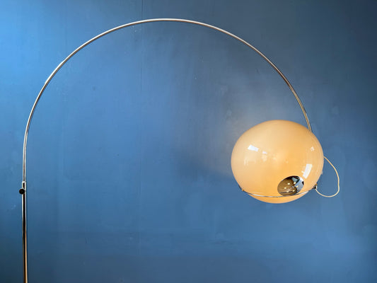 arc lamp, space age lamp, gepo, guzzini, vintage floor lamp