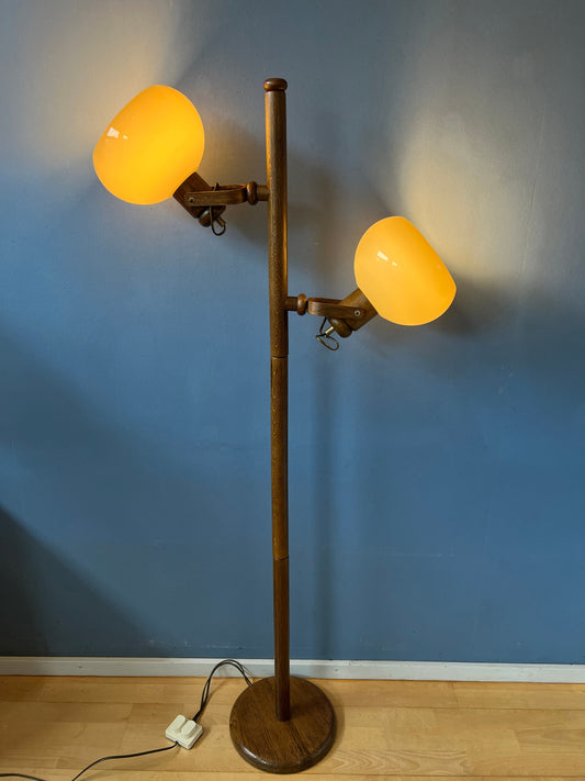 Vintage Koch and Lowy OMI Mushroom Space Age Floor Lamp | Mid Century Standing Light