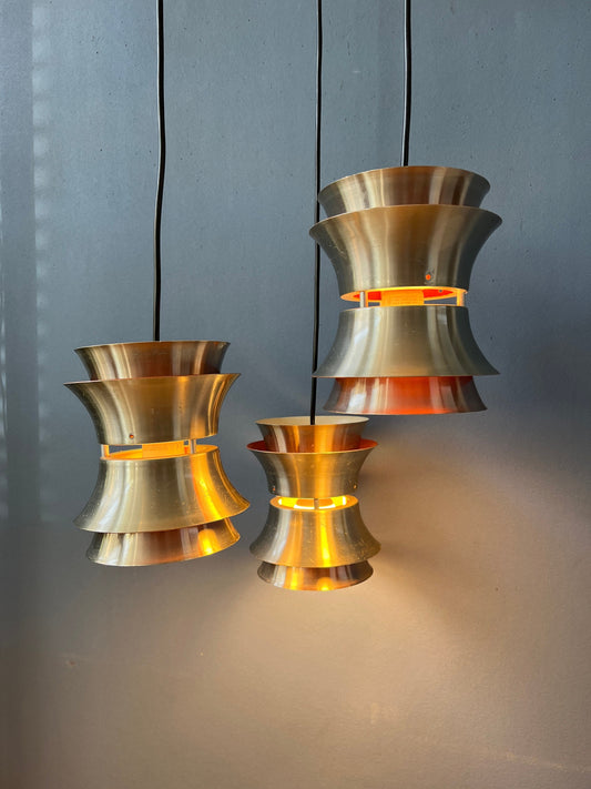 Vintage Lakro Space Age Cascade Pendant Light | Mid Century Light Fixture | Carl Thore Trava Style