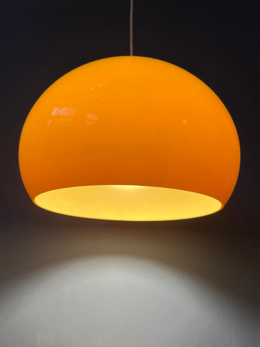 Yellow Space Age Mushroom Pendant Light