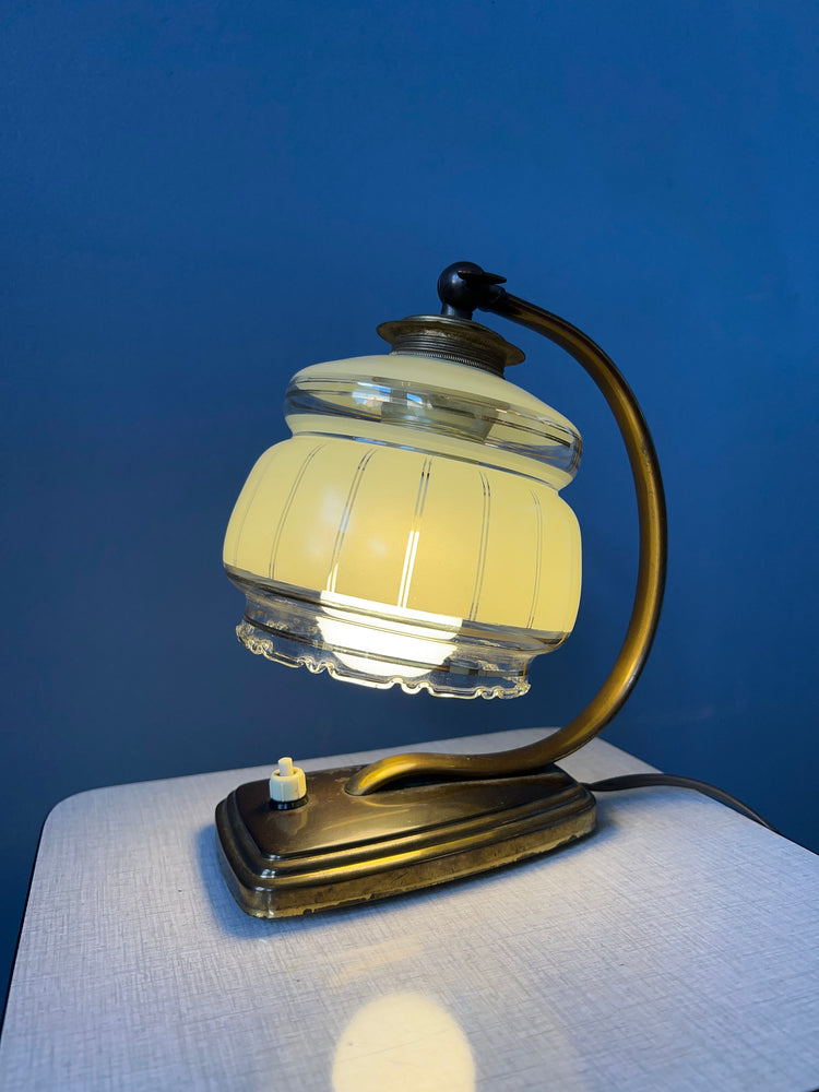 Art Deco Bedside Lamp / Vintage Table Light / Desk Lamp