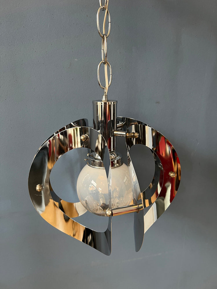 Vintage Mazzega Murano Glass Pendant Lamp
