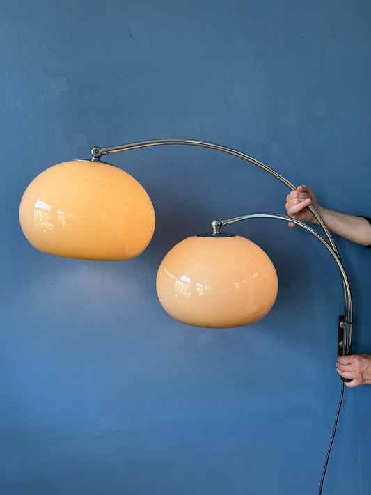 dijkstra wall light, space age wall lamp, guzzini style, mushroom