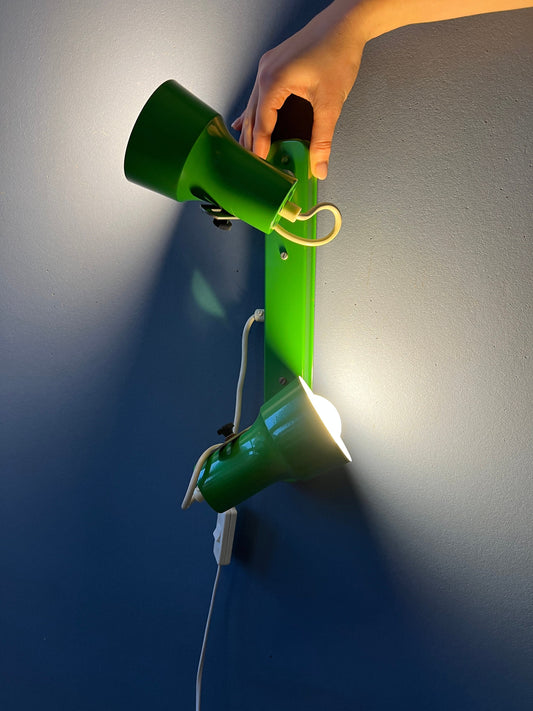 Vintage Green Space Age Wall Light