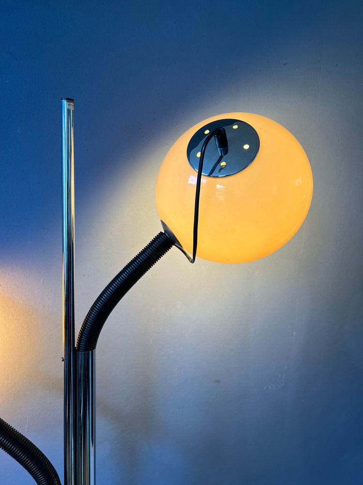 Mid Century Steinhauer Mushroom Floor Lamp | Vintage Space Age Lighting | 70s Retro Light