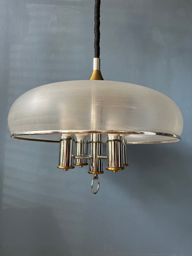 Mid Century Pendant Lamp Chandelier / Space Age Light Fixture