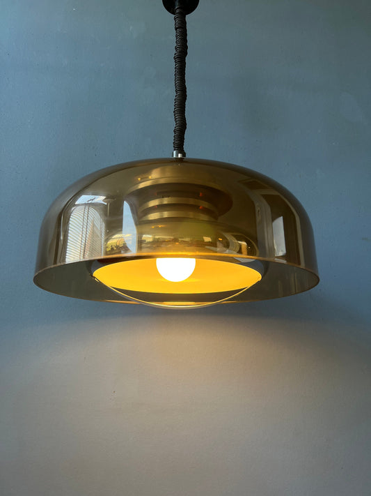 Mid Century Herda Space Age Pendant / Vintage Lighting / Retro Lamp 70s