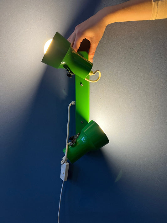 Vintage Green Space Age Wall Light