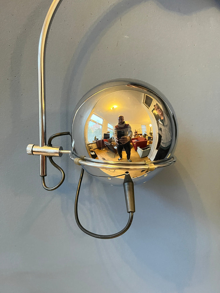 Vintage Space Age Arc Wall Lamp by GEPO