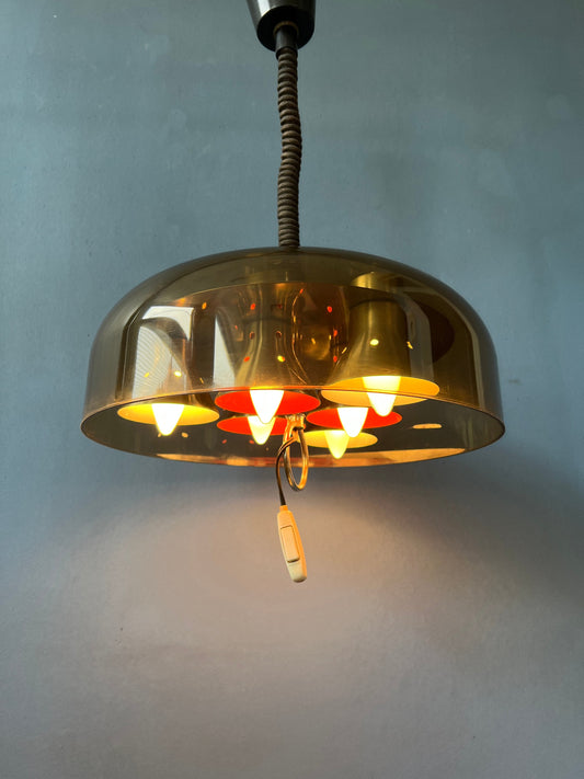 Herda Space Age Pendant Light / 70s Vintage Lighting / Mid Century Lamp