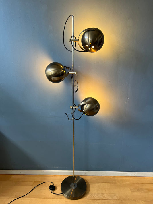 Vintage Herda Eyeball Floor Lamp | Space Age Standing Light | Mid Century Modern Lighting