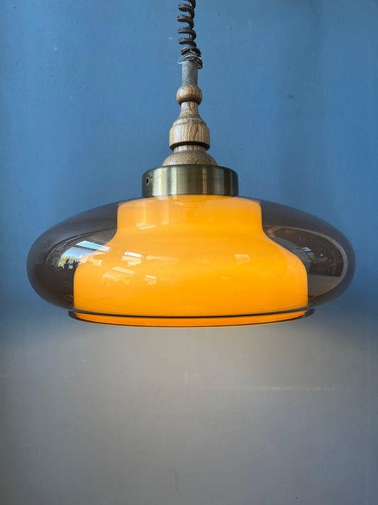 Mid Century Herda Space Age Pendant Light | Vintage Lamp | Retro 70s Ceiling Lighting