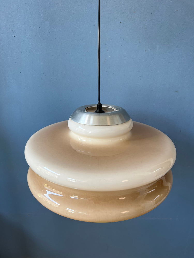 Vintage Space Age Pendant Light by Herda with Acrylic Glass Mushroom Shade