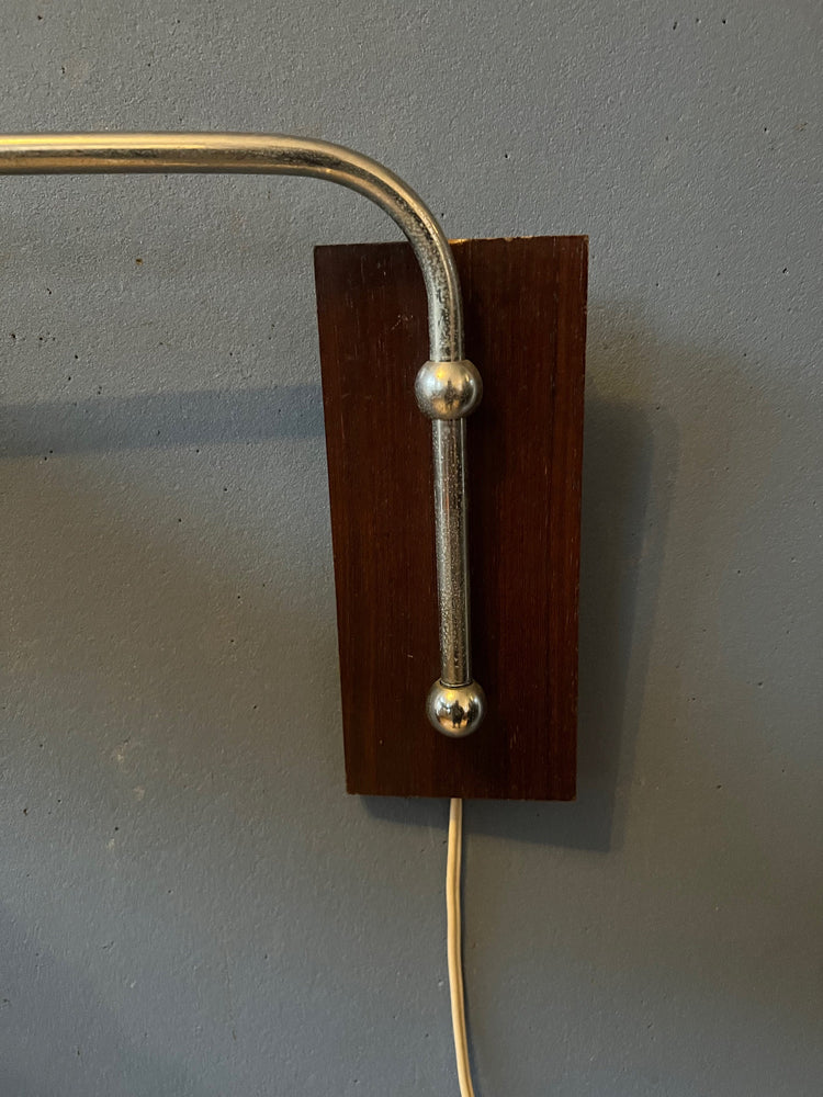 Vintage Mid Century Wall Lamp / Wooden Lamp