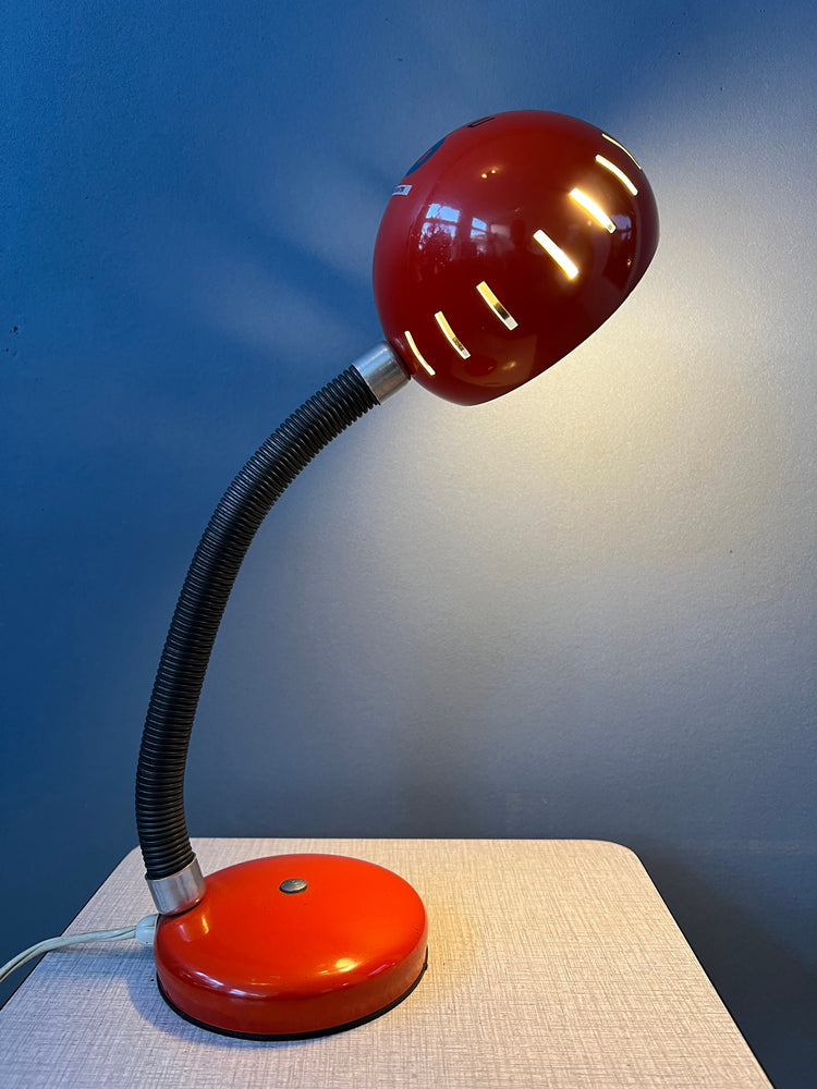 Red Flexible Vintage Spage Age Table Lamp