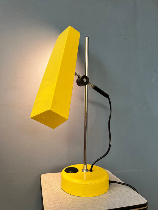 Yellow Vintage Fluorescent Desk Lamp