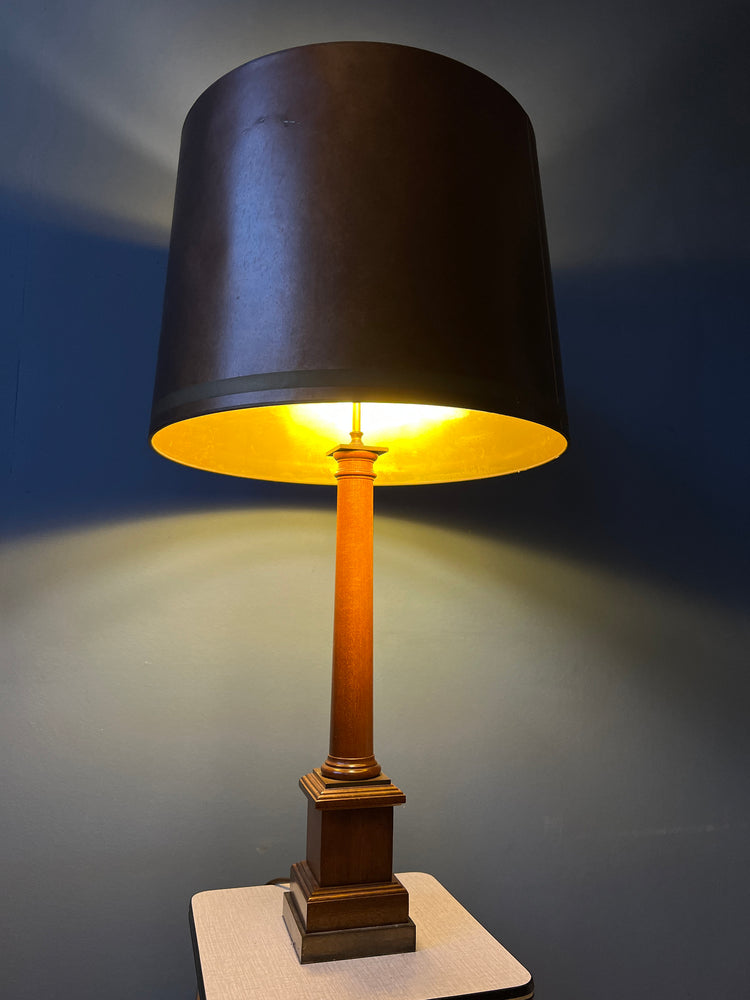 Vintage Large Eclectic Table Lamp