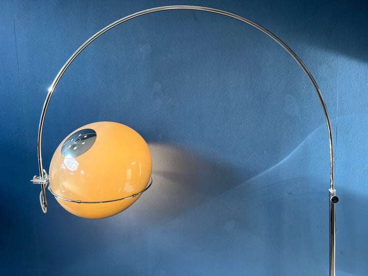 Space Age Mushroom Arc Floor Lamp by GEPO