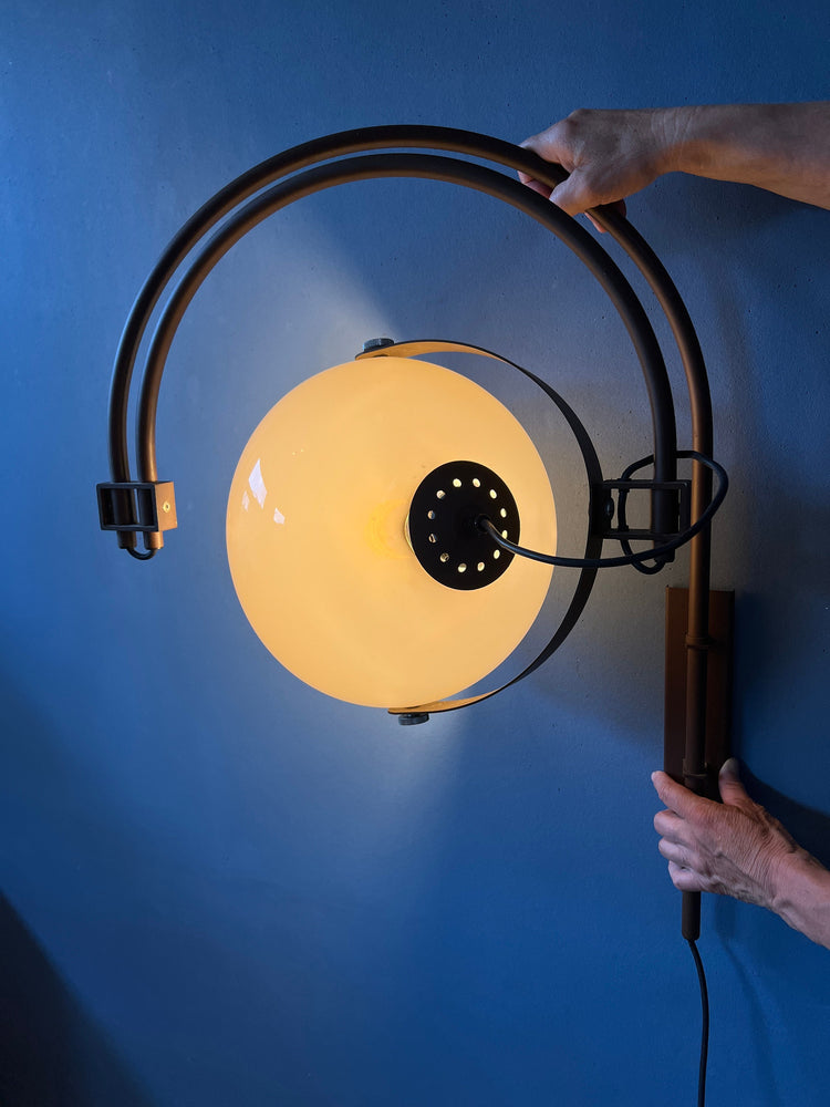 mushroom arc lamp, dijkstra lamp, space age arc lamp