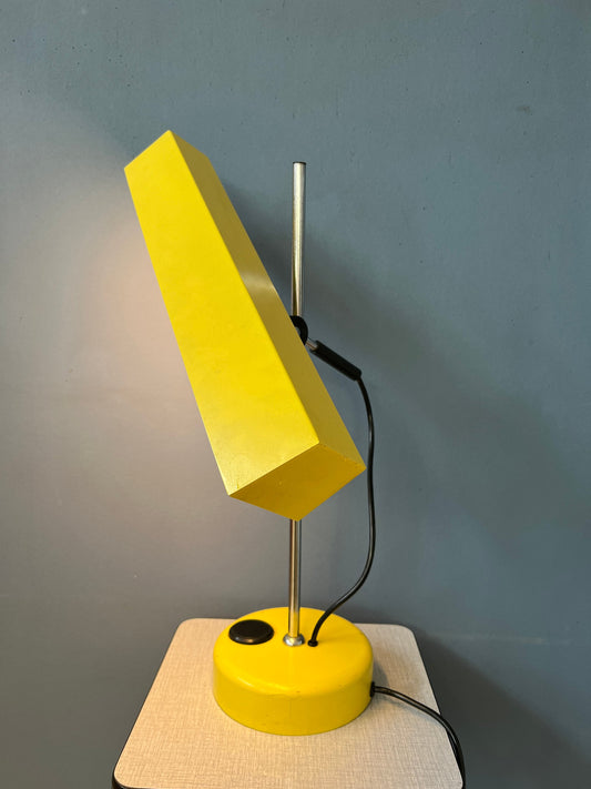 Yellow Vintage Fluorescent Desk Lamp