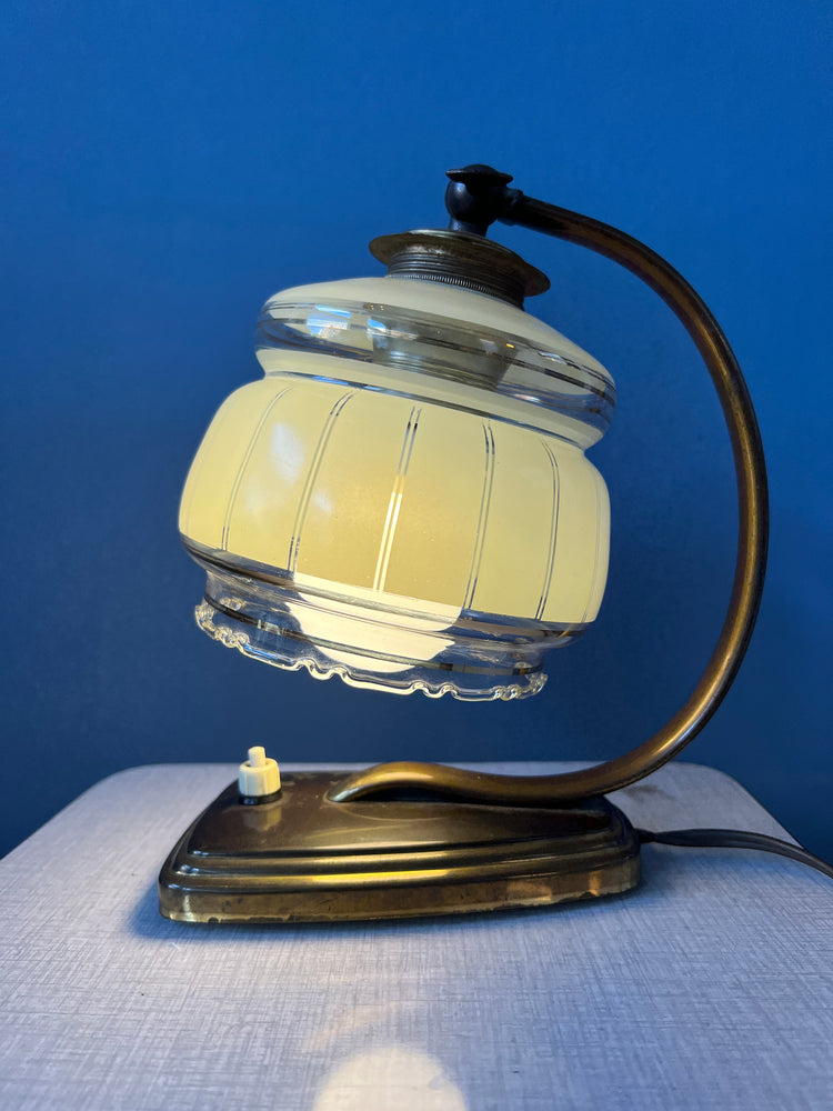 Art Deco Bedside Lamp / Vintage Table Light / Desk Lamp