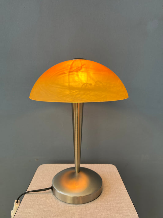 Vintage Mushroom Glass Table Lamp