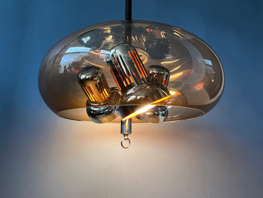 Vintage Herda Space Age Pendant Light / Mid Century Lamp