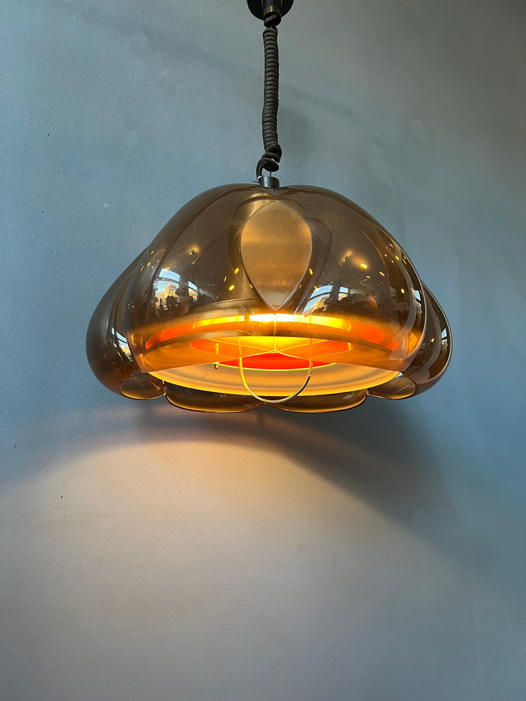 Vintage Herda Space Age Pendant | Mid Century Lamp | Retro 70s Light