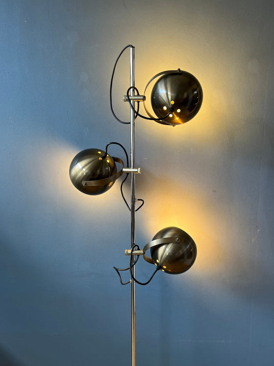 Vintage Herda Eyeball Floor Lamp | Space Age Standing Light | Mid Century Modern Lighting